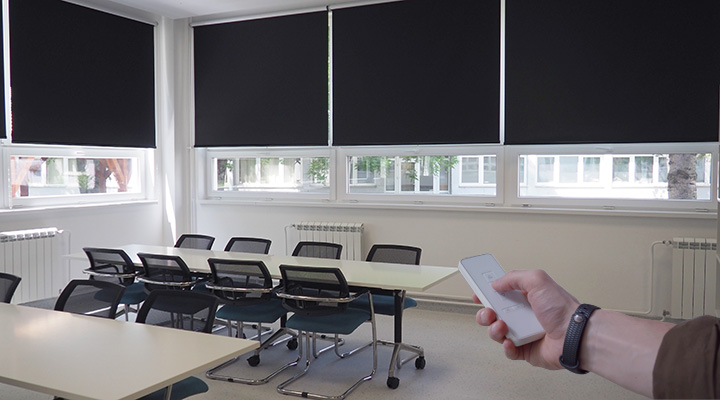 Enhance Your Office Environment with Electric Blackout Roller Blinds
